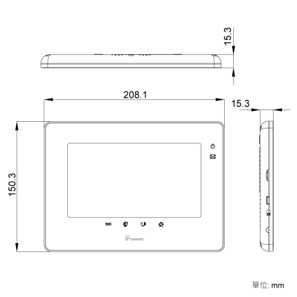 七吋旗艦影音對講室內機 9TVI8879 - Image 4