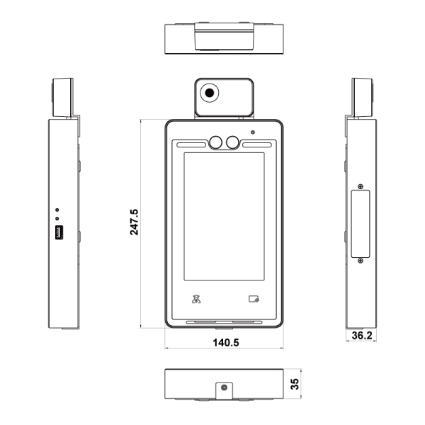7吋人臉辨識互動主機 TVI8577BA - Image 2