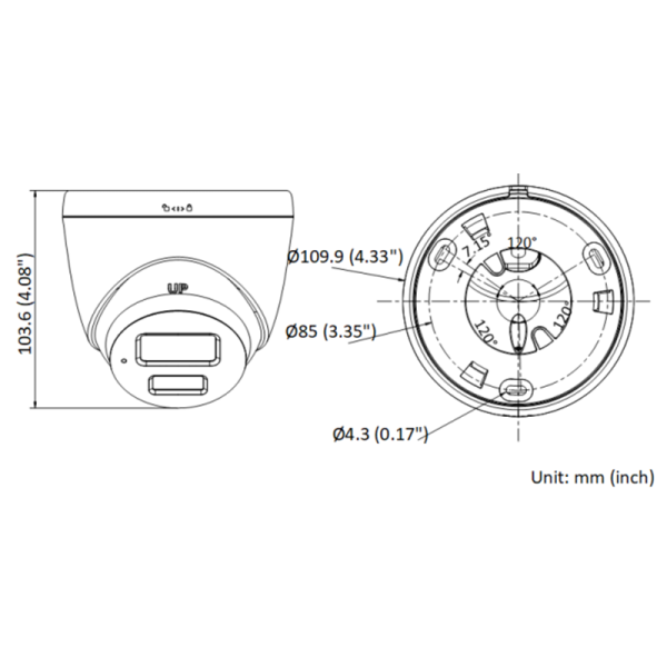 2MP全彩半球網路攝影機<BR> HVI207601