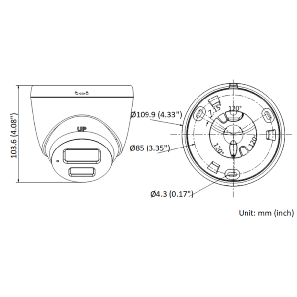 4MP全彩半球網路攝影機 <BR>HVI407601 - Image 2