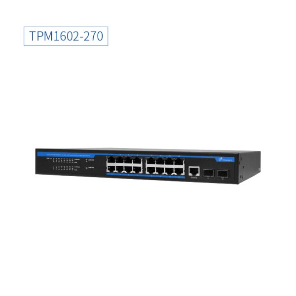 TPM1602-270－16埠+2埠 SFP網管型匯聚交換機